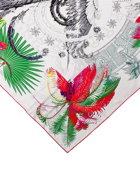 hermes phoenix shawl|Hermes pleated scarf.